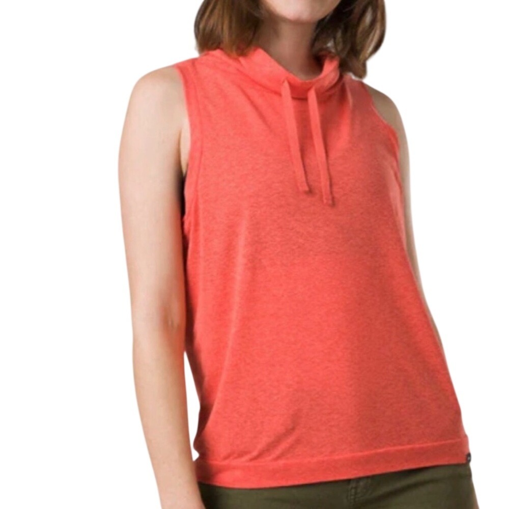 PRANA Cozy Up Barmsee Tank Top Sleeveless Orange Fresca‎ Style 1968601 Size XL